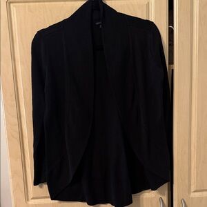 Black Open Front Cardigan